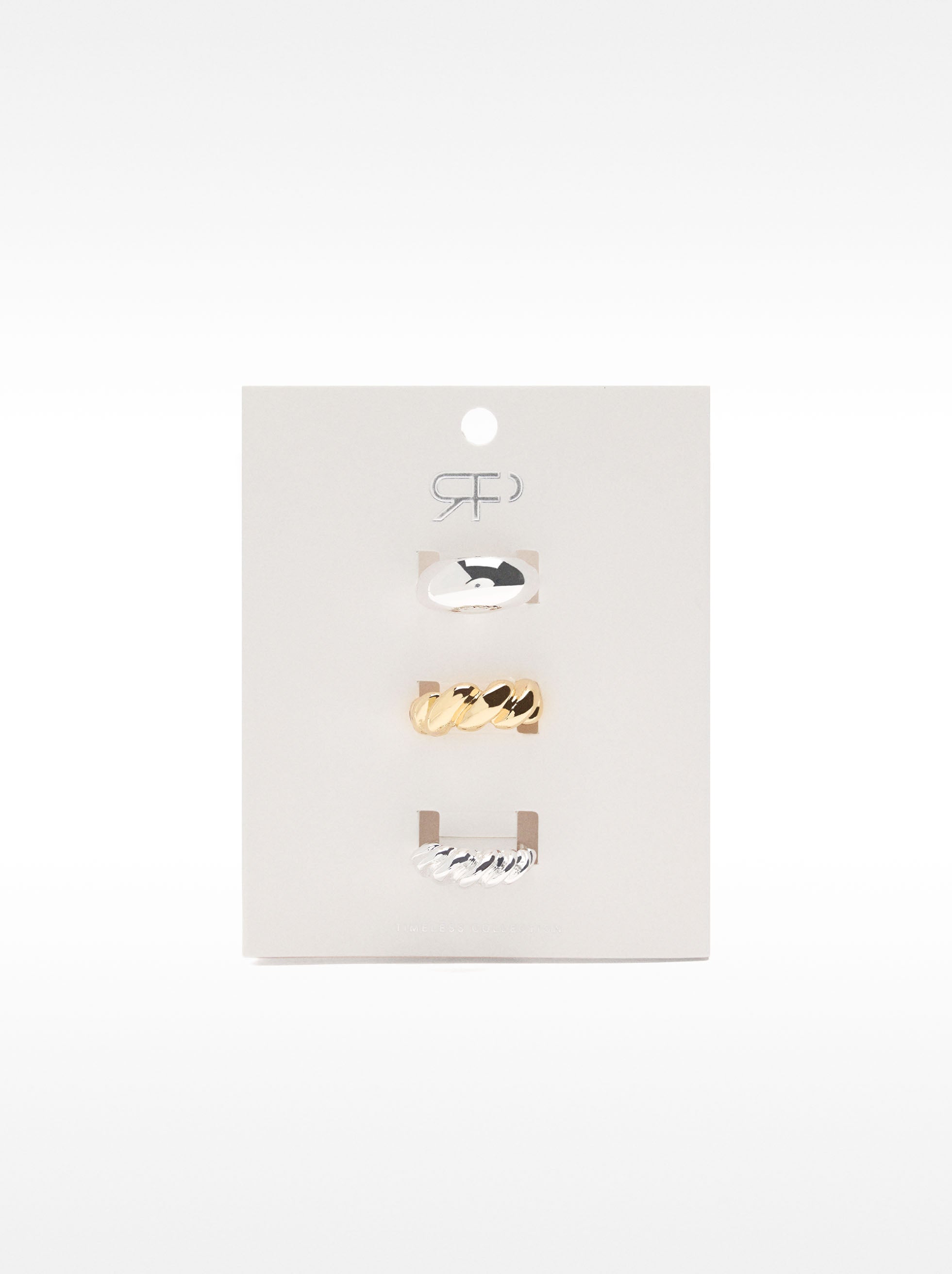 Set De Anillos Bicolor