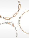Set De Collares De Eslabones Bicolor