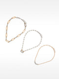 Set De Collares De Eslabones Bicolor