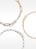 Set De Collares De Eslabones Bicolor