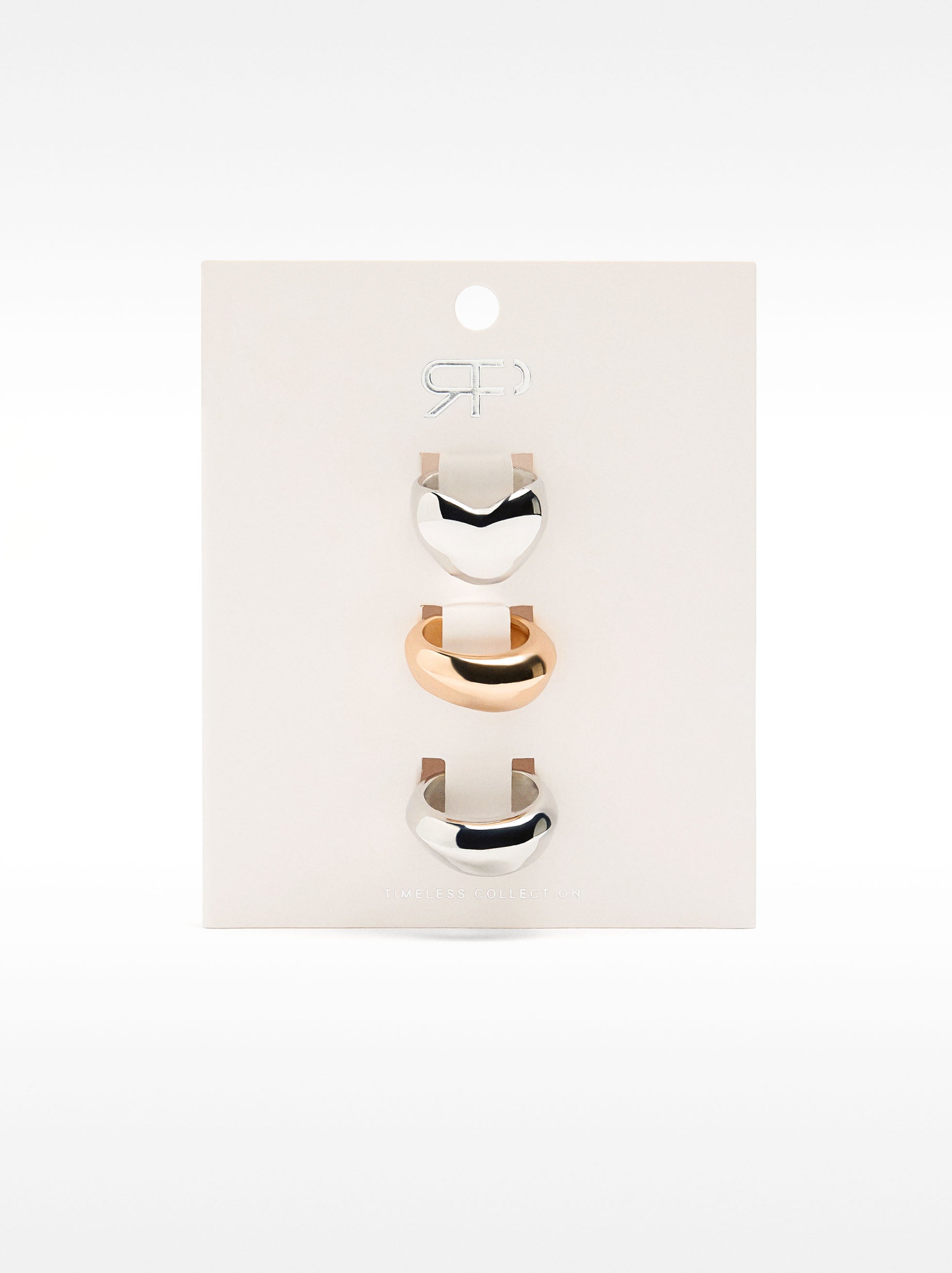 Set De Anillos Bicolor