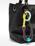 Bolso Tote De Nylon Con Colgante