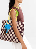 Bolso Shopper De Crochet Con Colgante