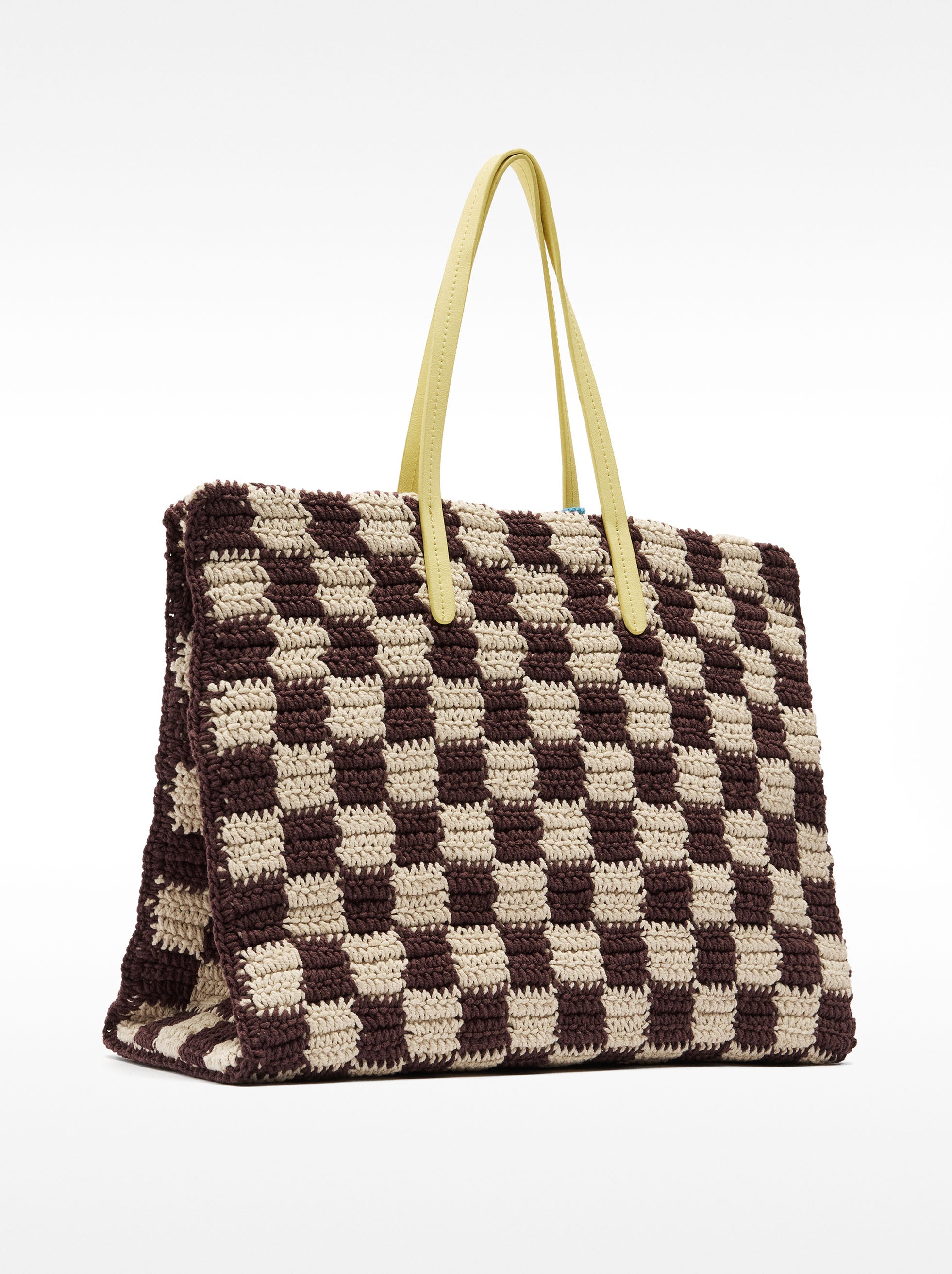 Bolso Shopper De Crochet Con Colgante