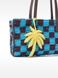 Bolso Tote De Crochet Con Colgante