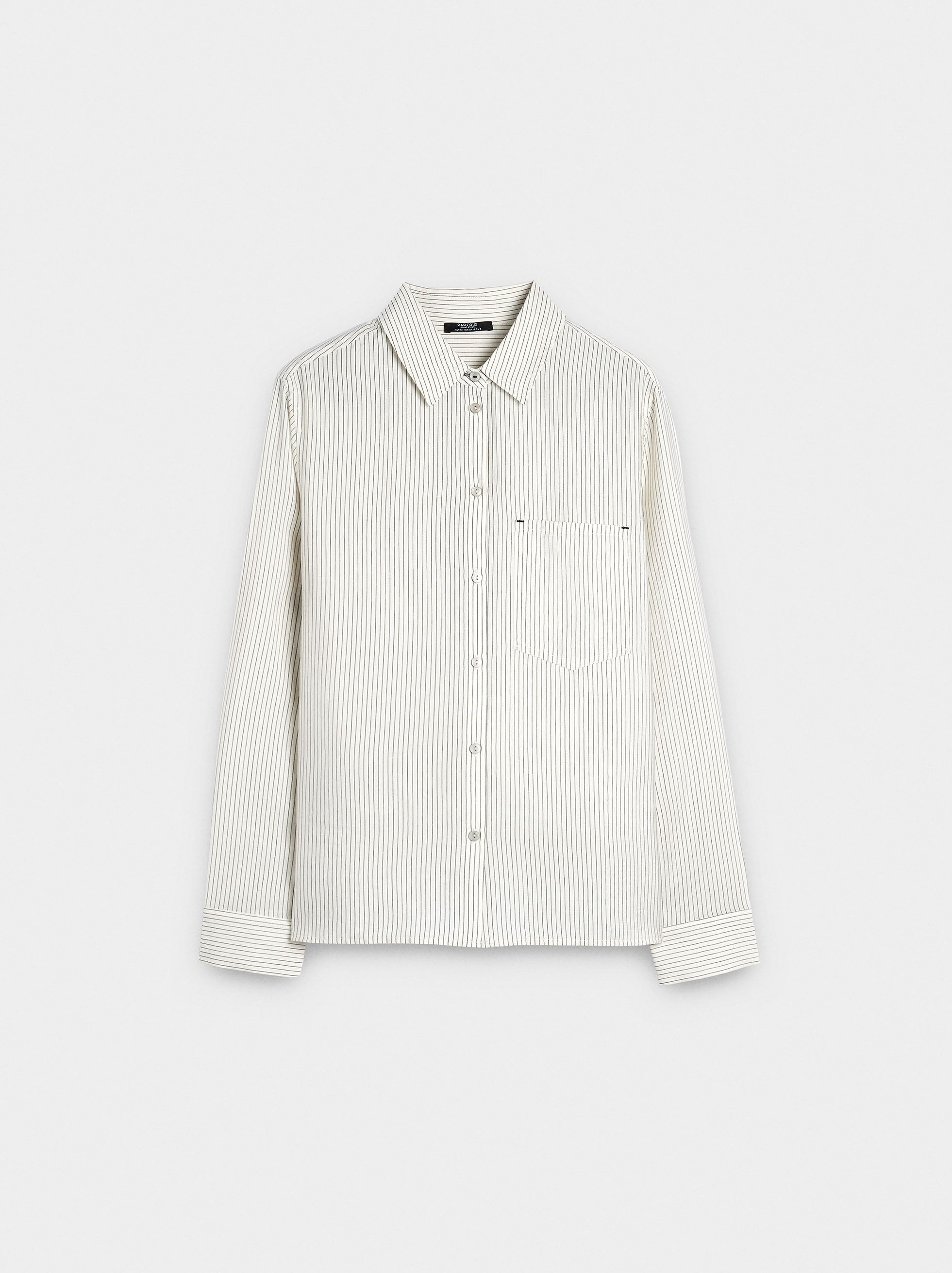 Camisa De Rayas Manga Larga