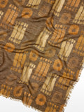 Pañuelo Estampado De Lino Y Algodón