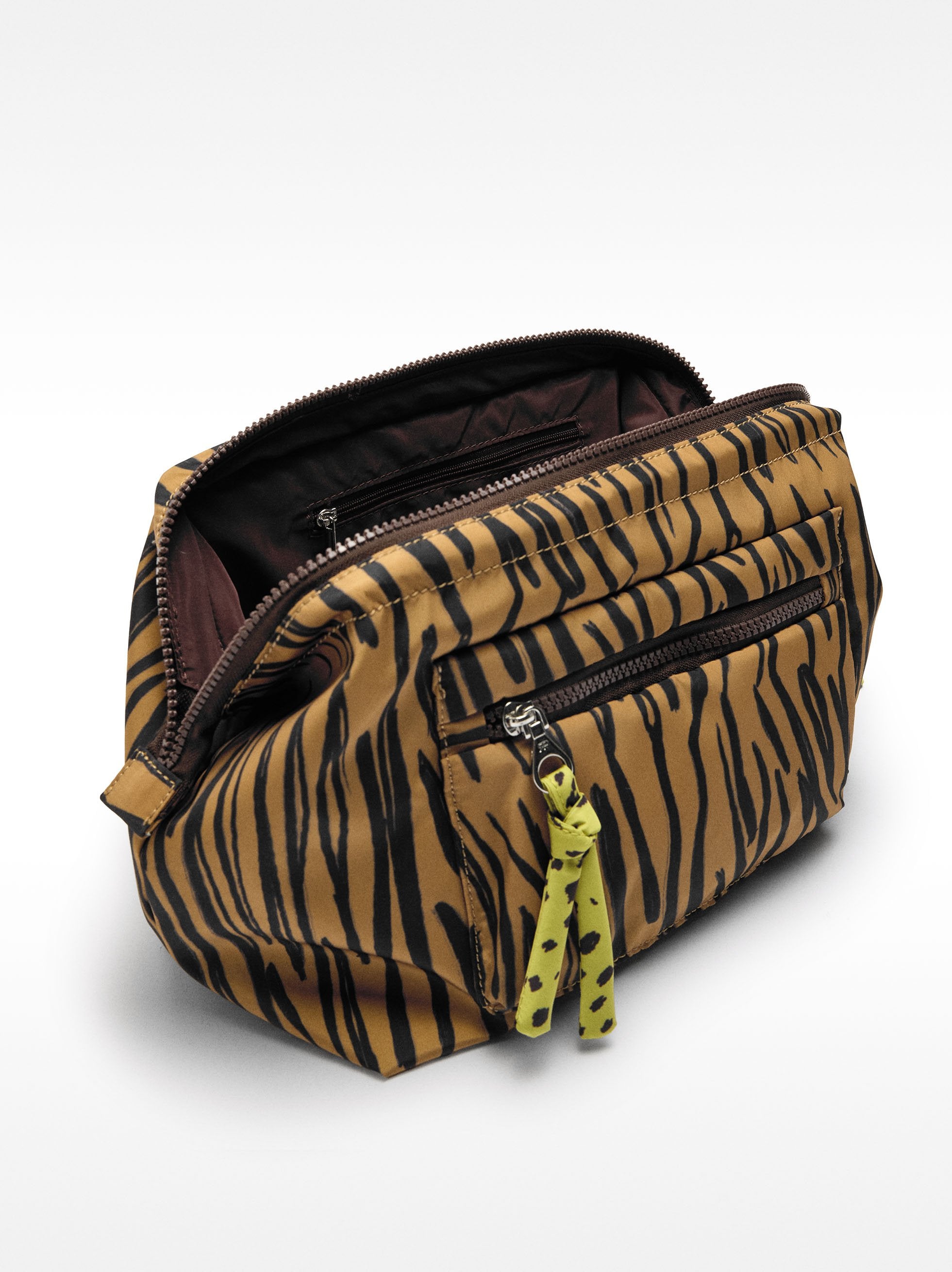 Neceser De Nylon Estampado Animal