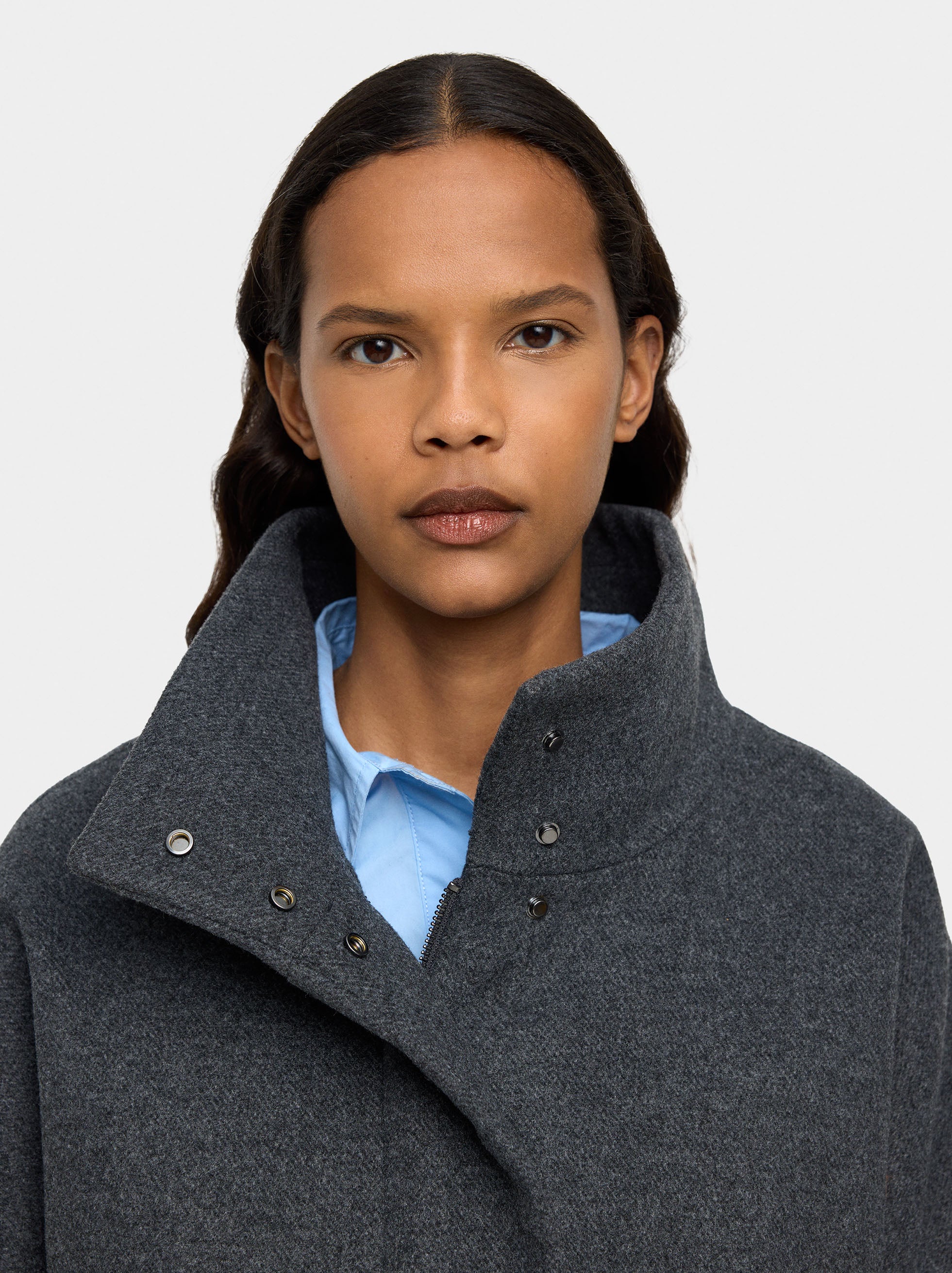 Chaqueta Con Cuello Alto
