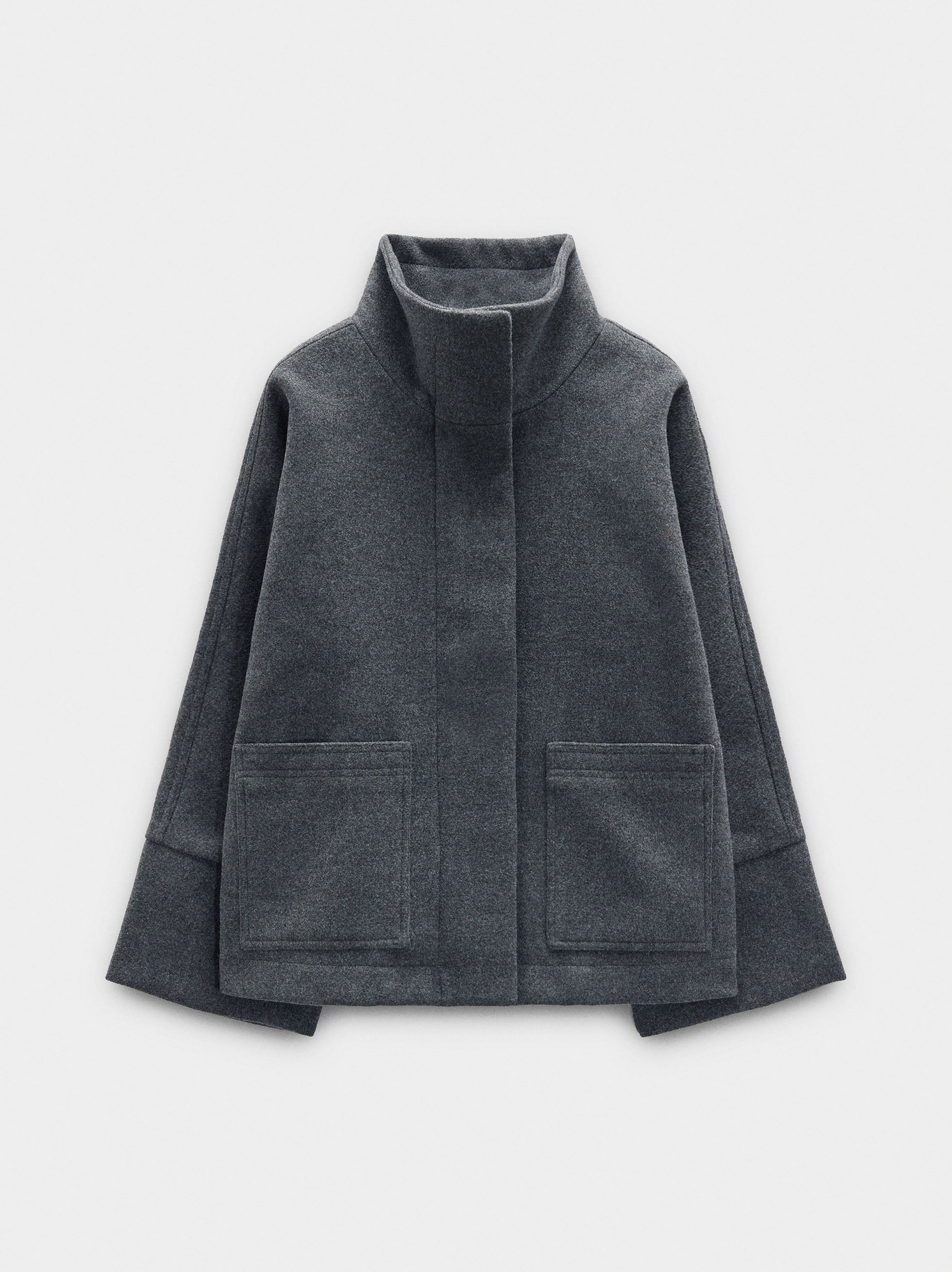 Chaqueta Con Cuello Alto