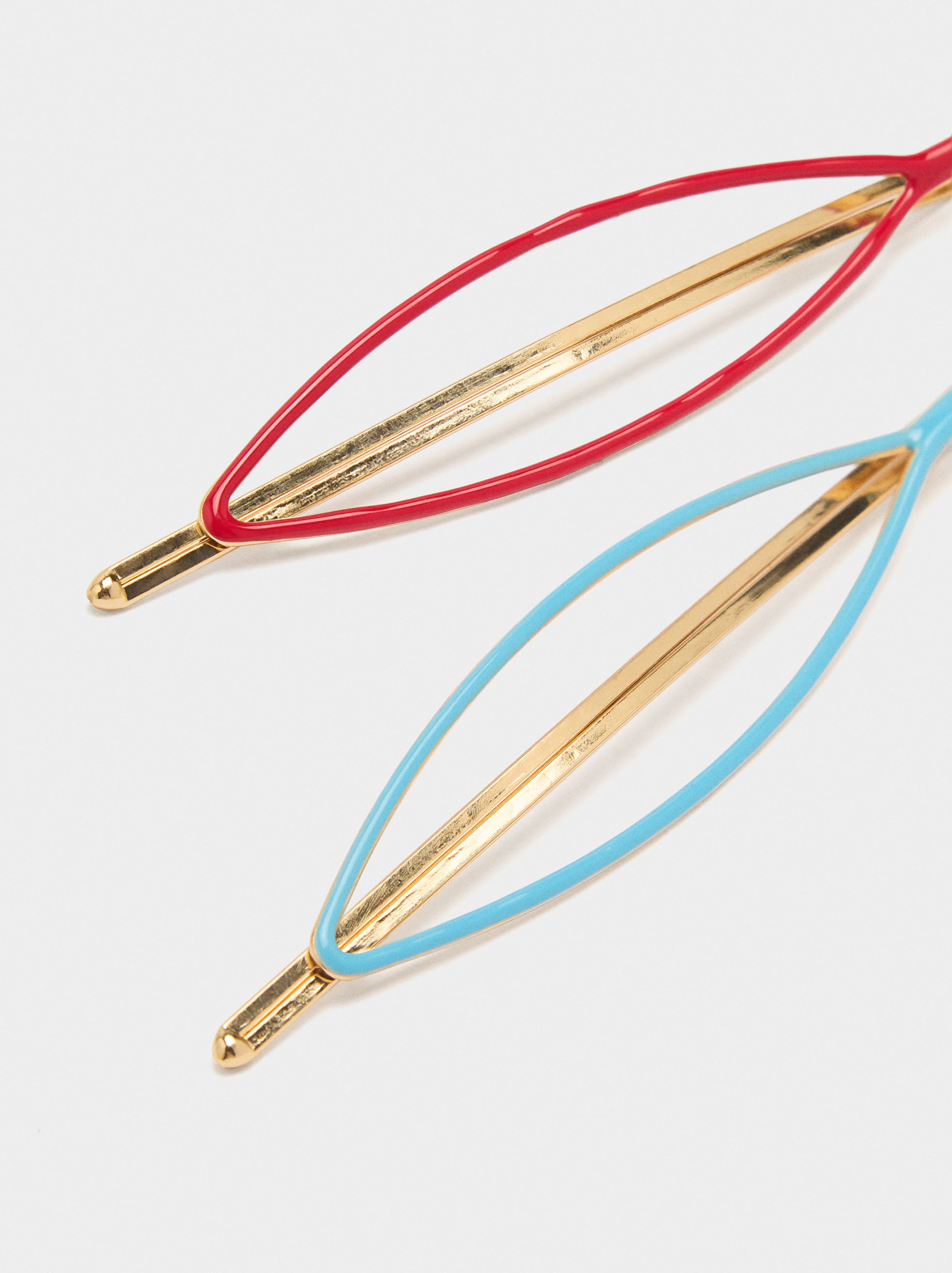 Set De Horquillas Con Esmaltado