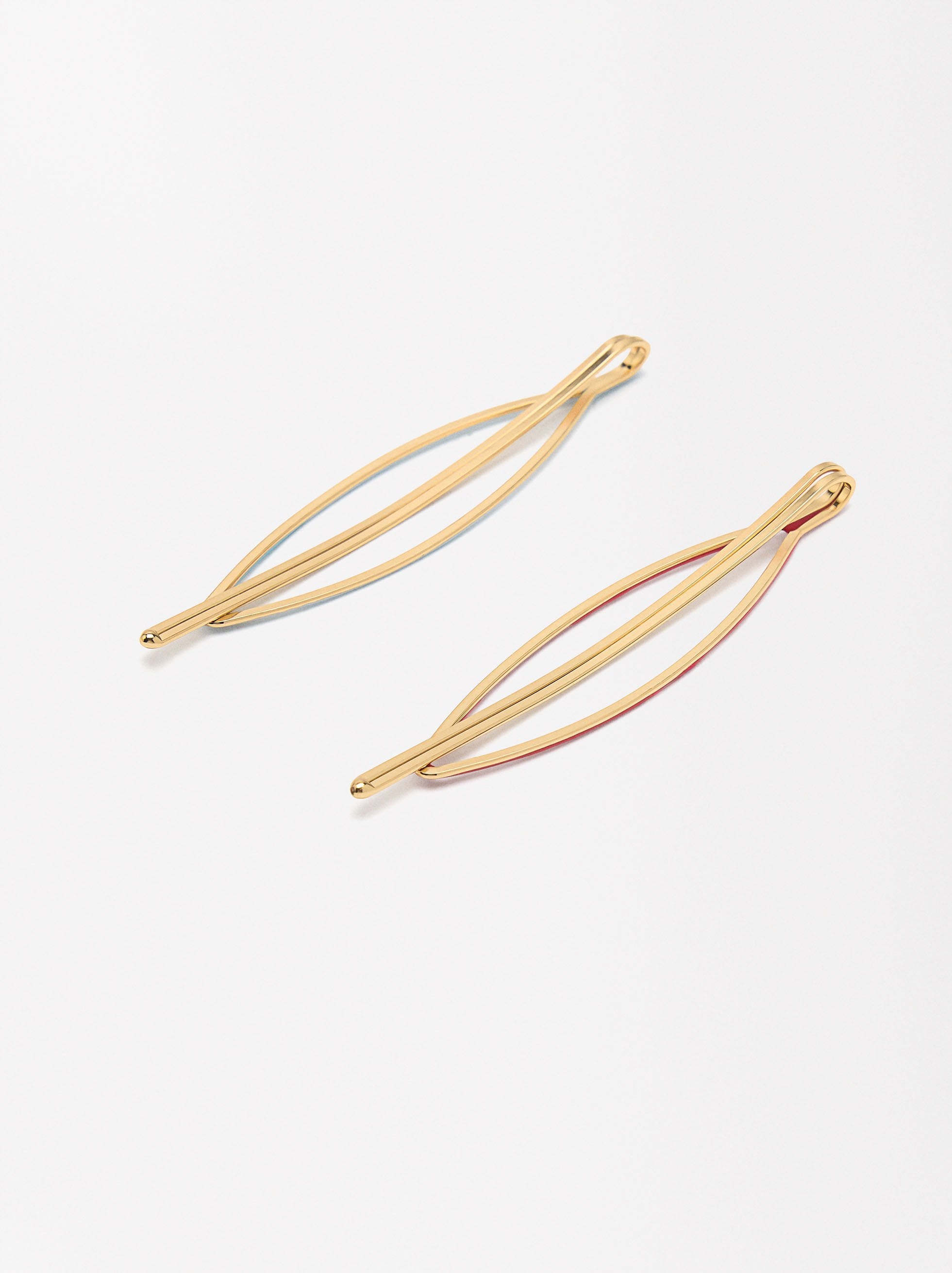 Set De Horquillas Con Esmaltado