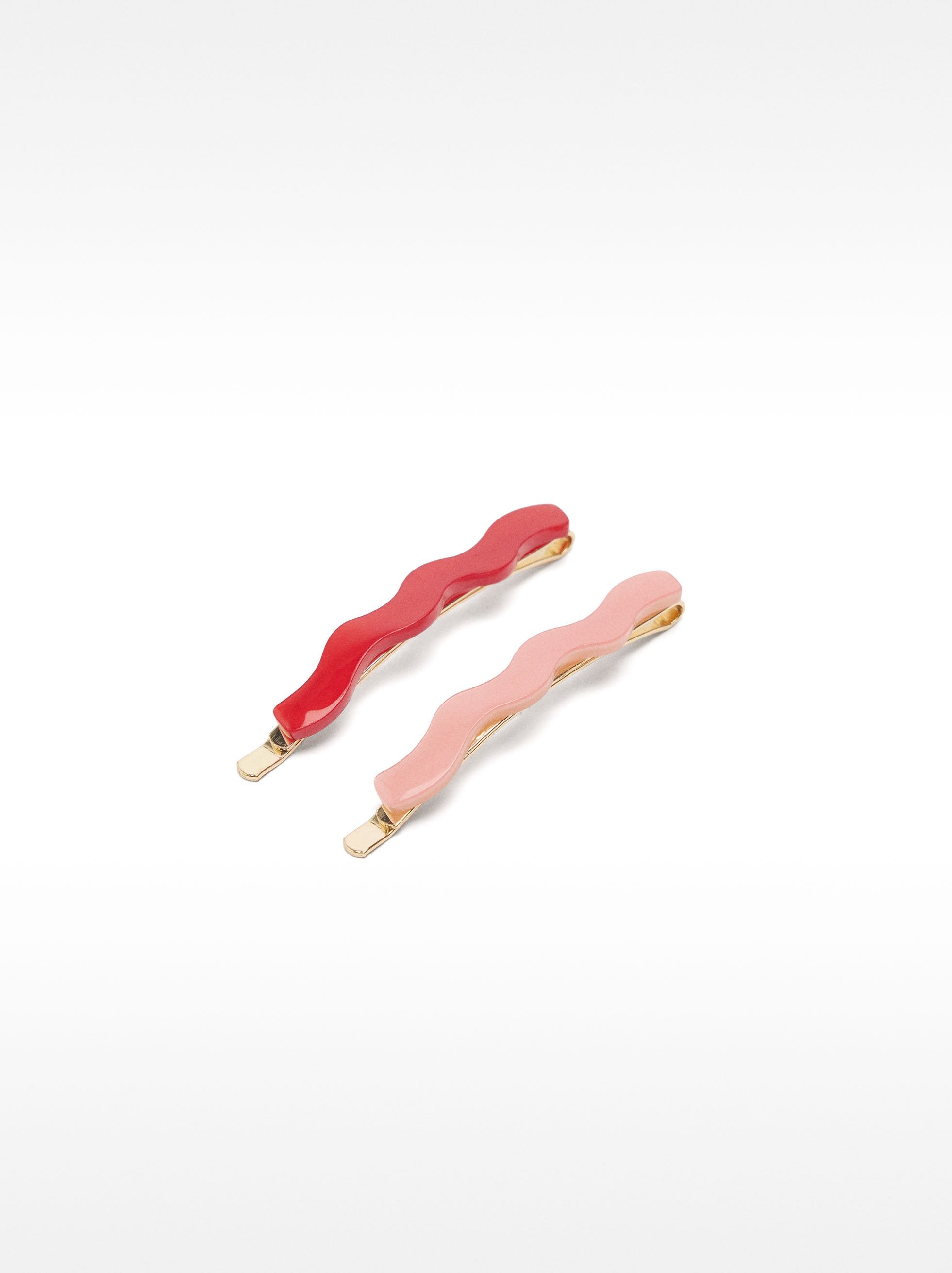 Set De Horquillas Con Resina