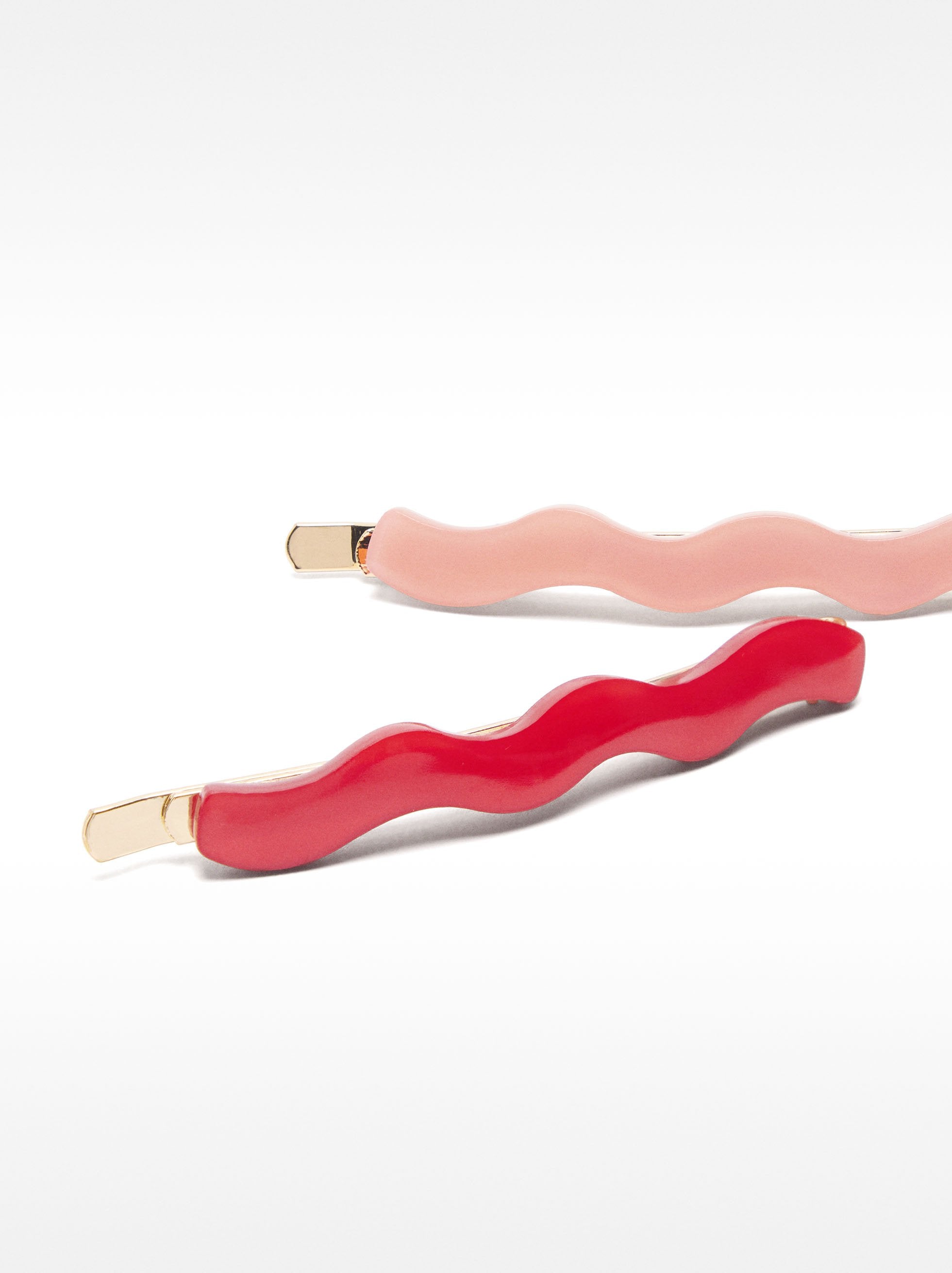 Set De Horquillas Con Resina