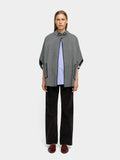 Poncho De Punto Con Detalle De Costura