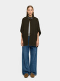 Poncho De Punto Con Detalle De Costura