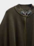 Poncho De Punto Con Detalle De Costura