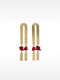 Pendientes Largos Maxi Con Piedras