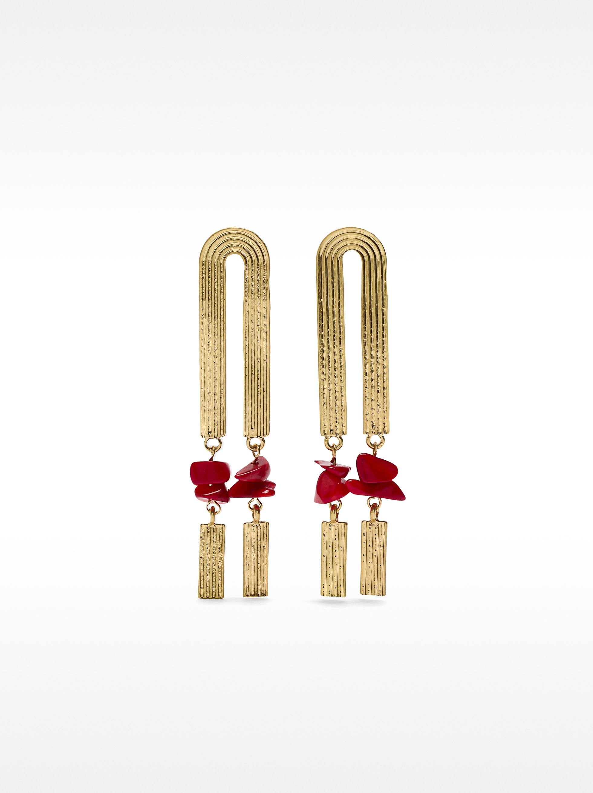 Pendientes Largos Maxi Con Piedras