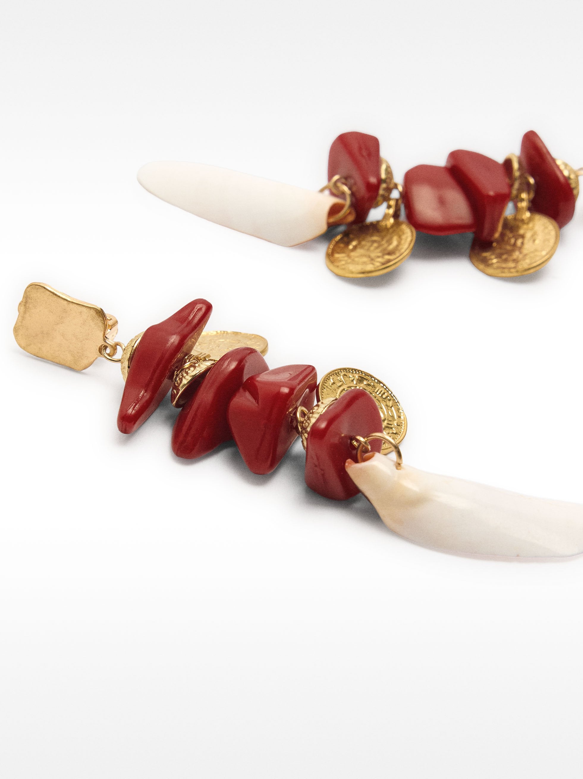 Pendientes Largos Maxi De Conchas