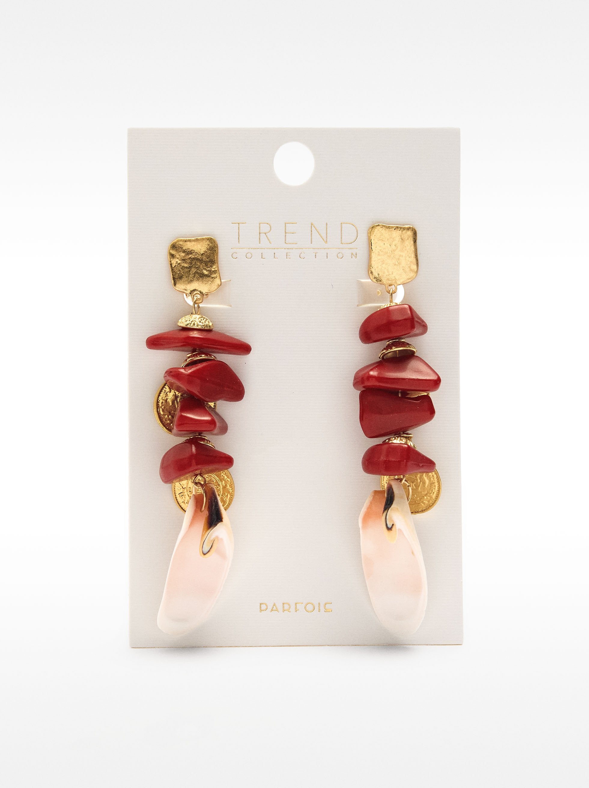 Pendientes Largos Maxi De Conchas