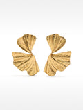 Pendientes Maxi Flor Con Relieve