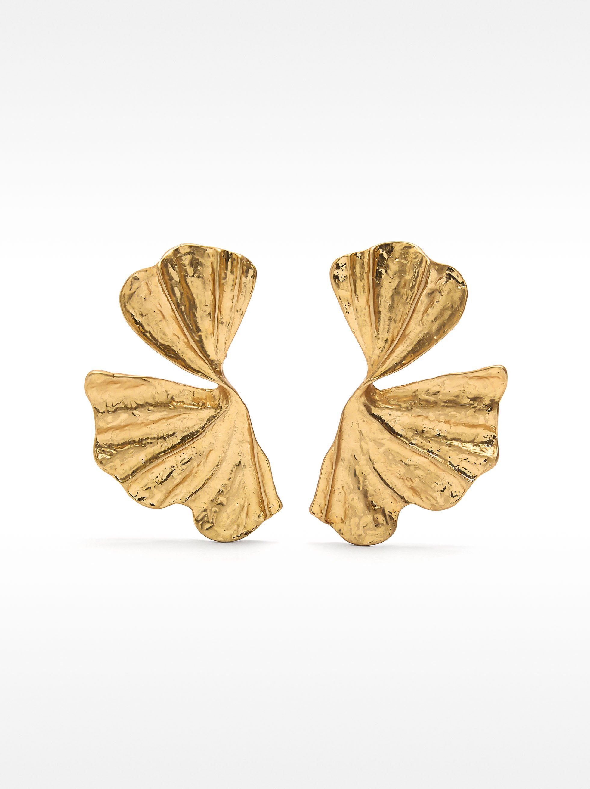 Pendientes Maxi Flor Con Relieve