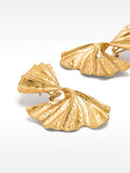 Pendientes Maxi Flor Con Relieve