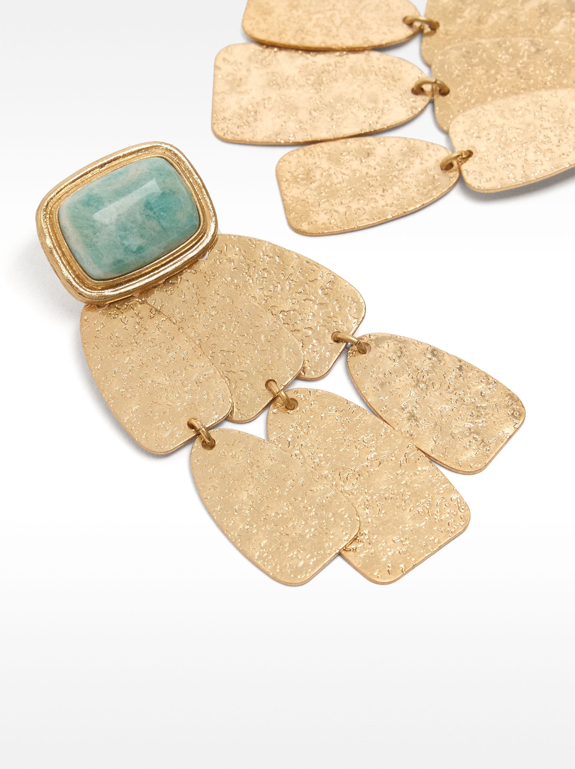 Pendientes Maxi Largos Con Piedras