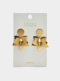 Pendientes Maxi De Flor Dorada