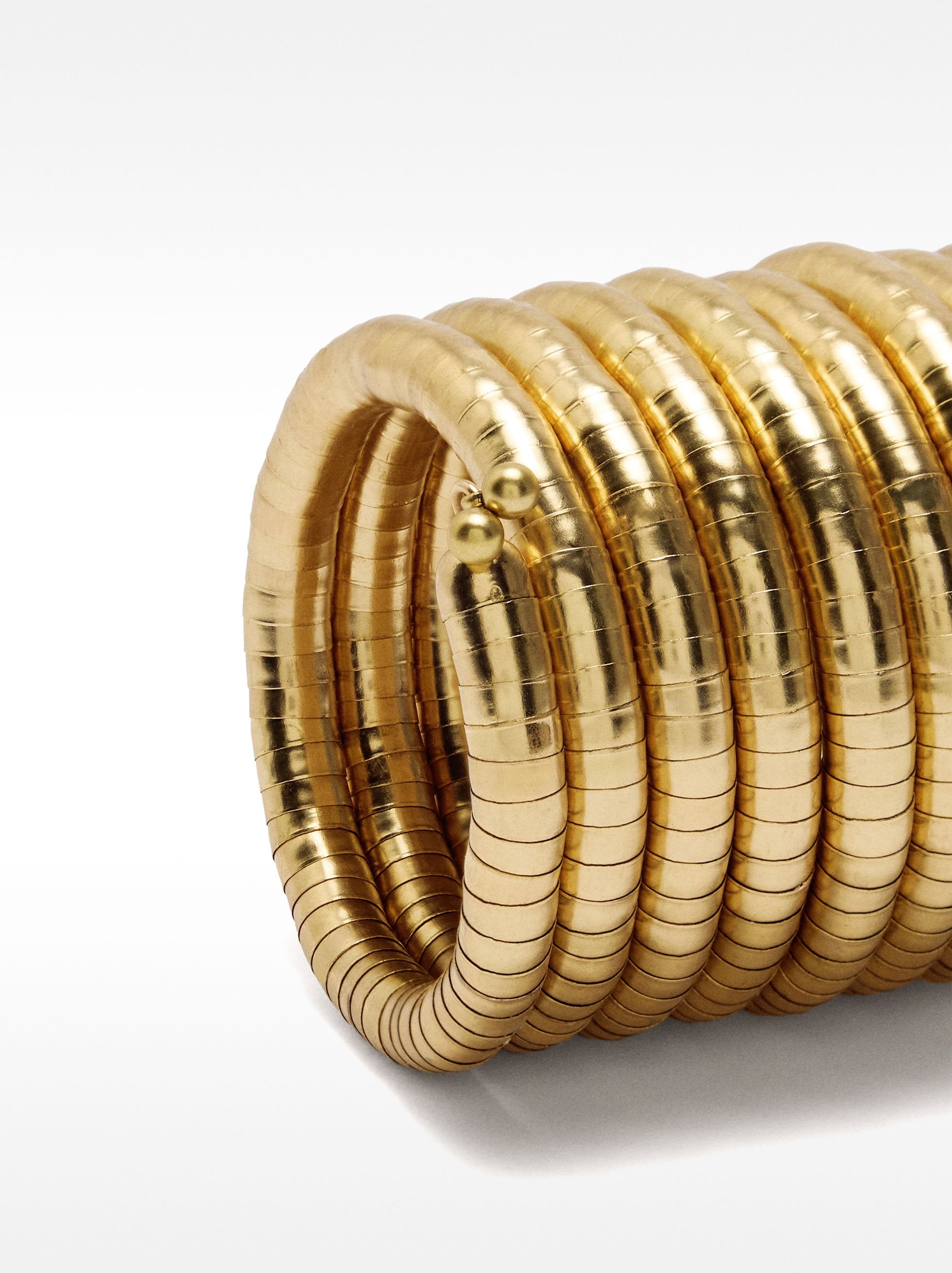 Pulsera Ancha De Espiral Cadena De Serpiente