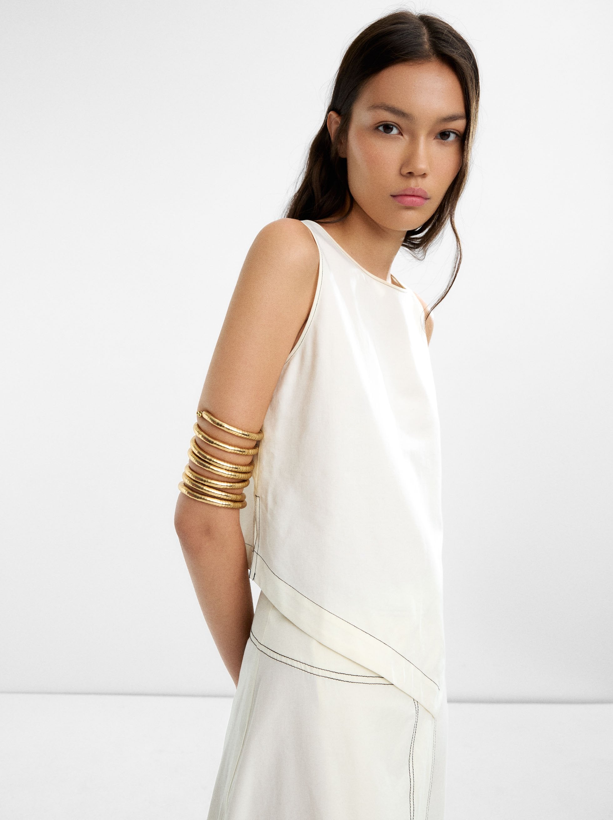 Pulsera Ancha De Espiral Cadena De Serpiente