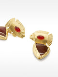 Pendientes De Peces Con Piedra