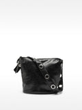 Bolso De Hombro Efecto Craquelado