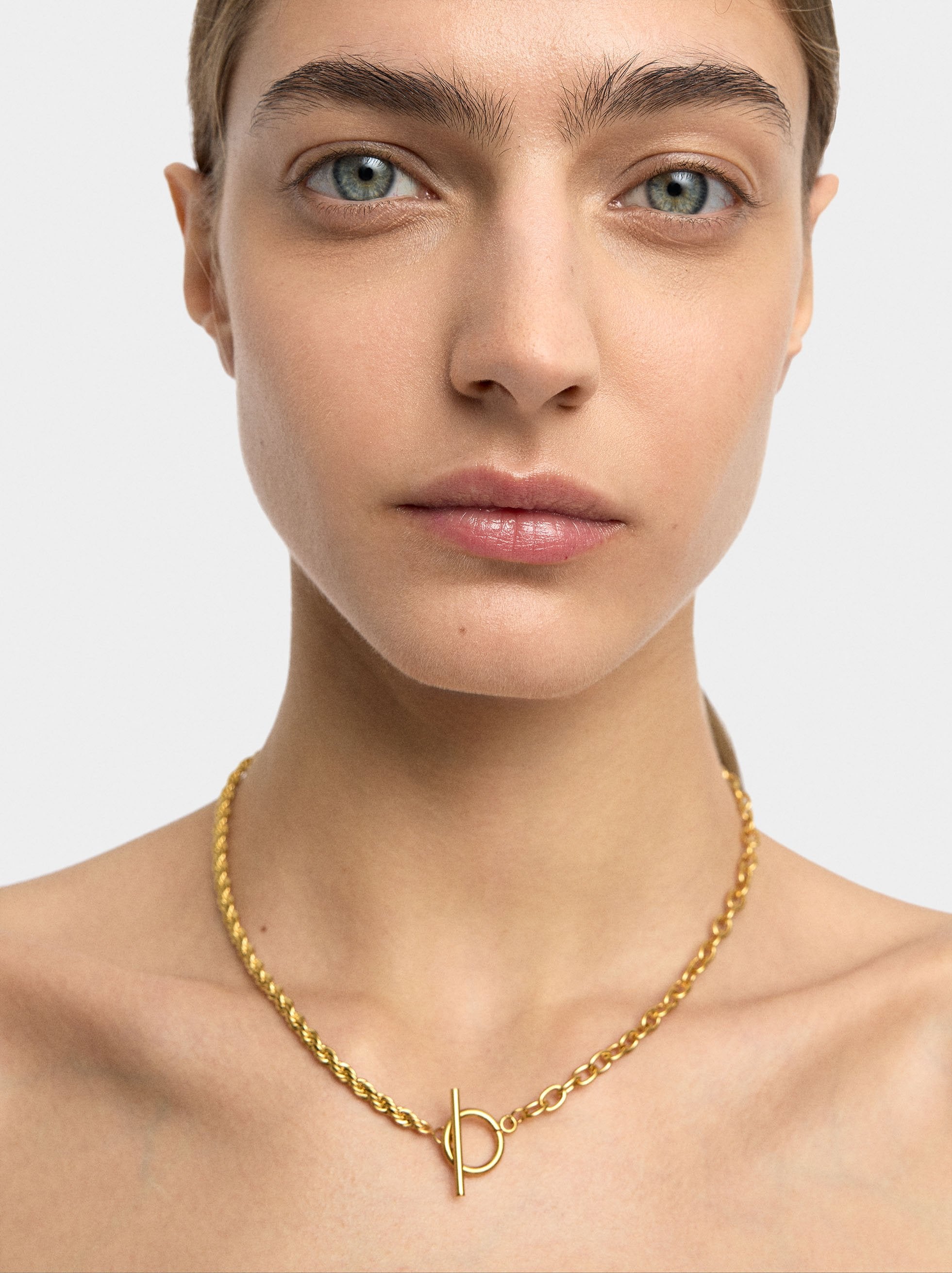 Collar Corto De Eslabones - Acero Inoxidable