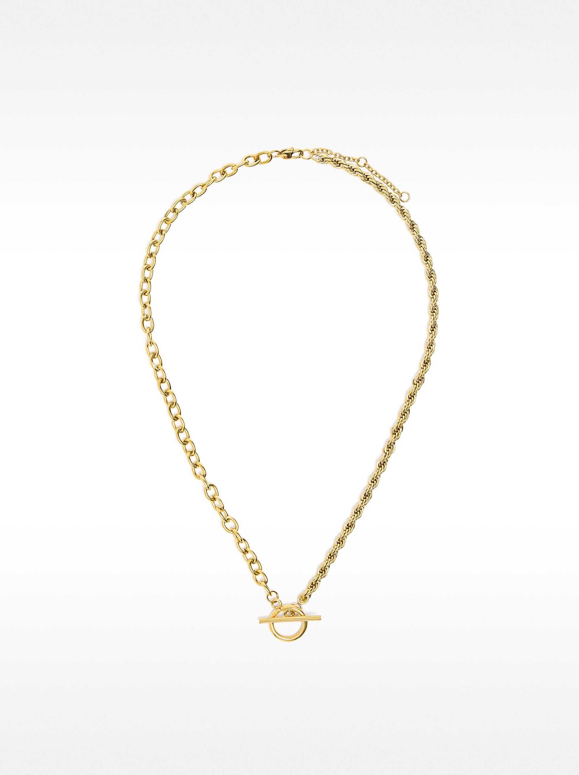 Collar Corto De Eslabones - Acero Inoxidable