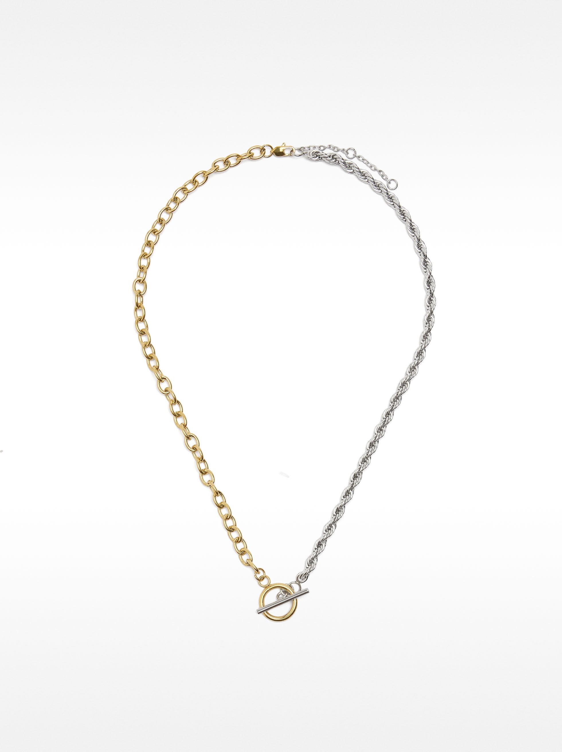 Collar Corto De Eslabones - Acero Inoxidable