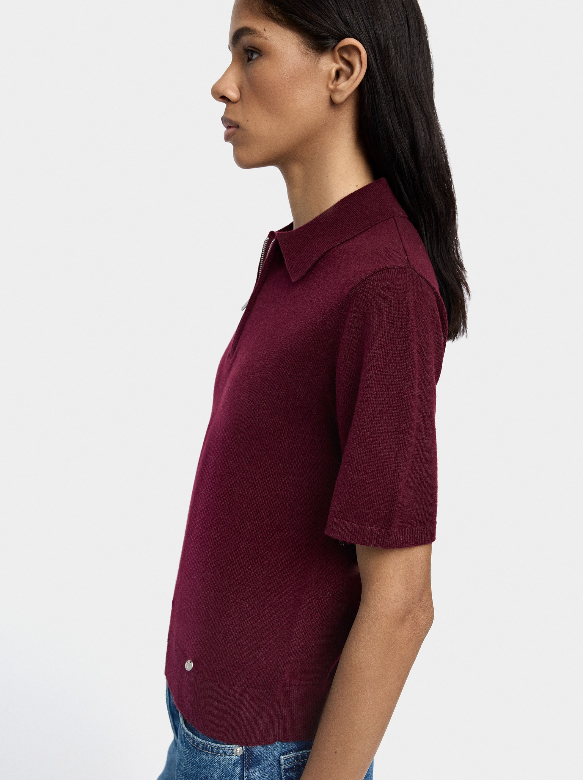 Jersey De Punto De Manga Corta