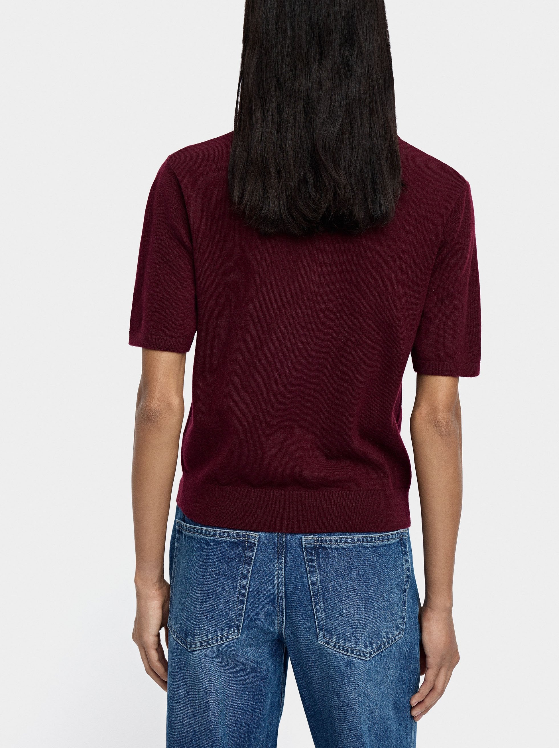 Jersey De Punto De Manga Corta