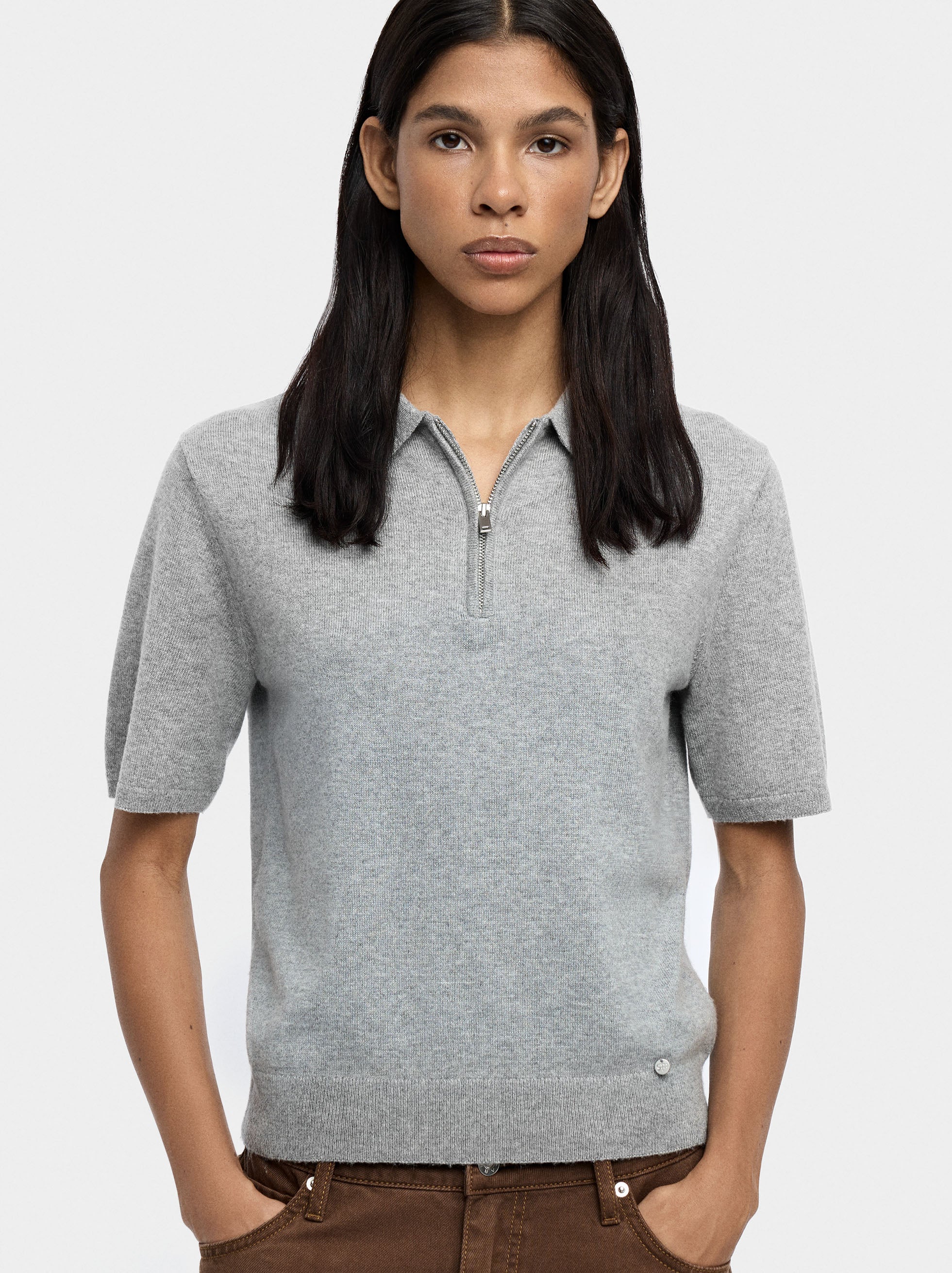 Jersey De Punto De Manga Corta