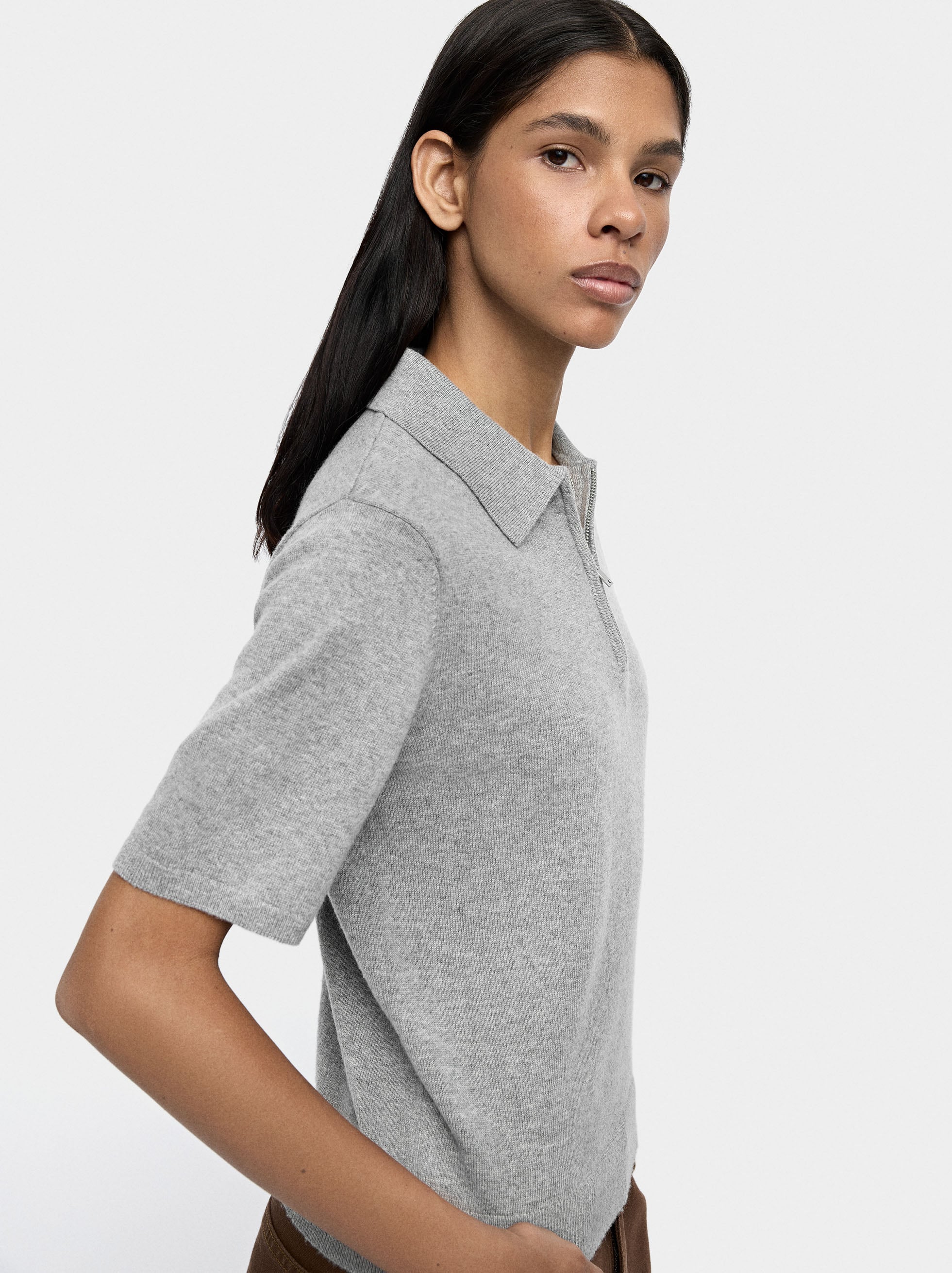 Jersey De Punto De Manga Corta