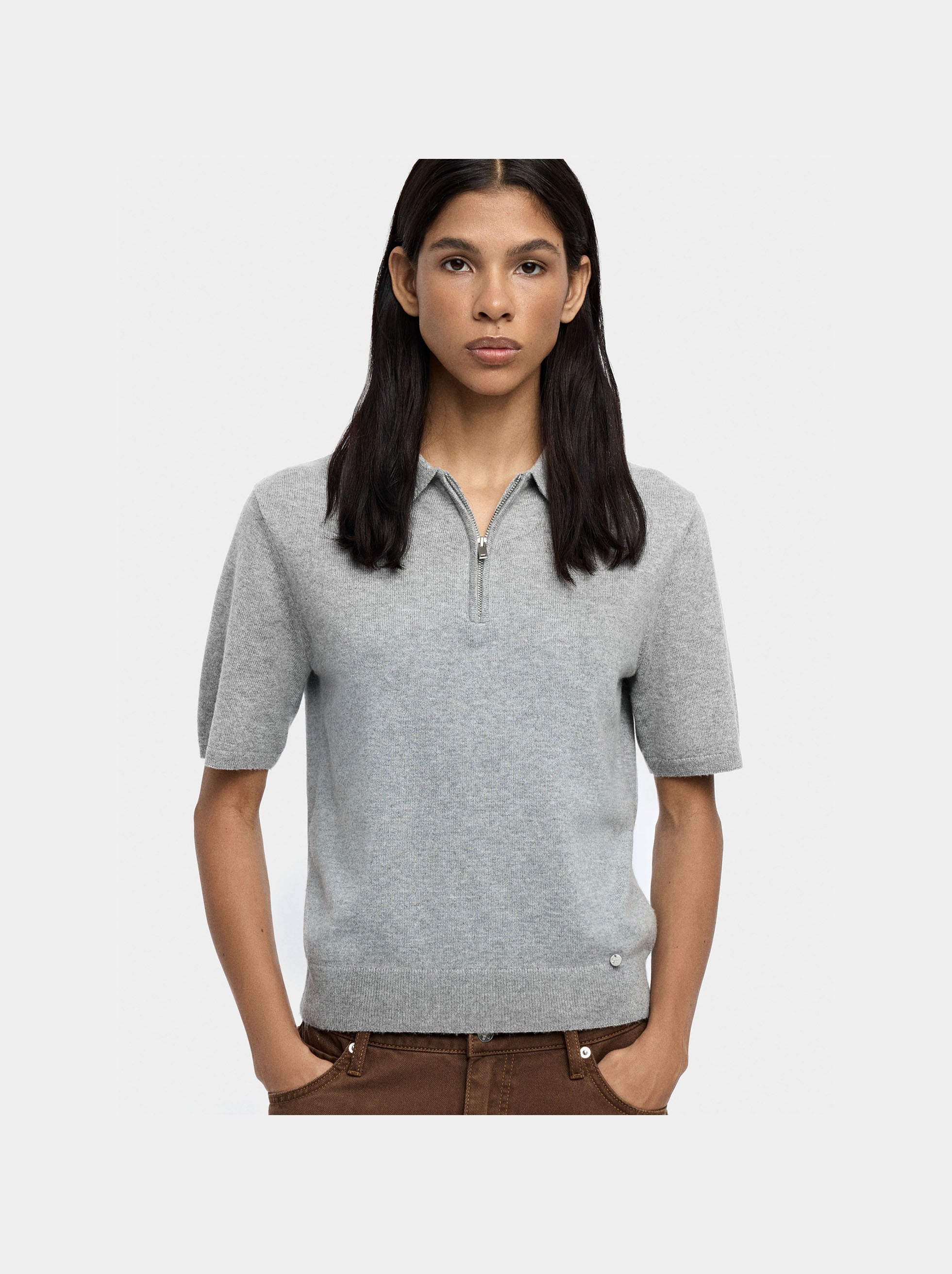 Jersey De Punto De Manga Corta