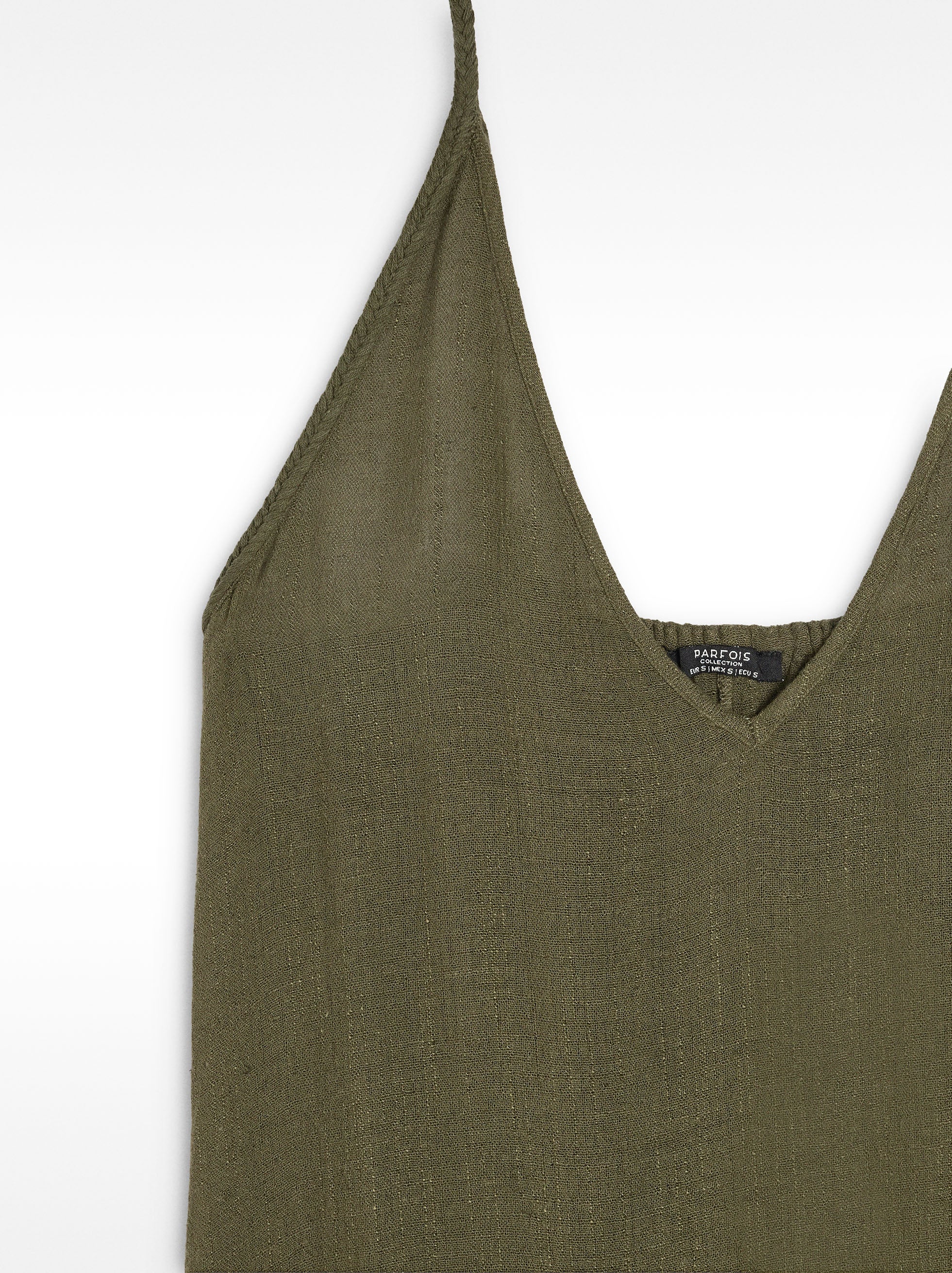 Vestido Largo Con Lino