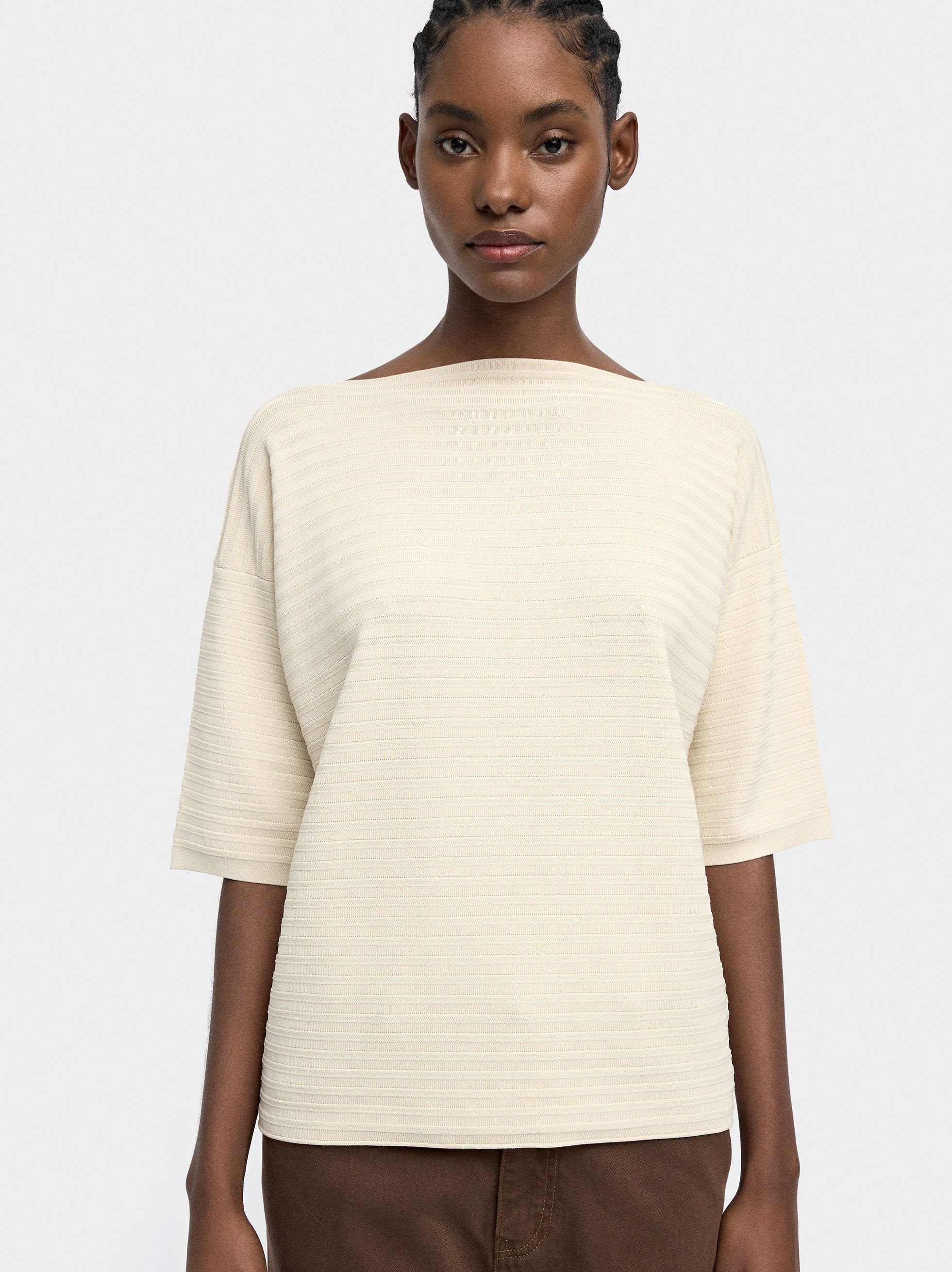 Jersey De Punto De Manga Corta