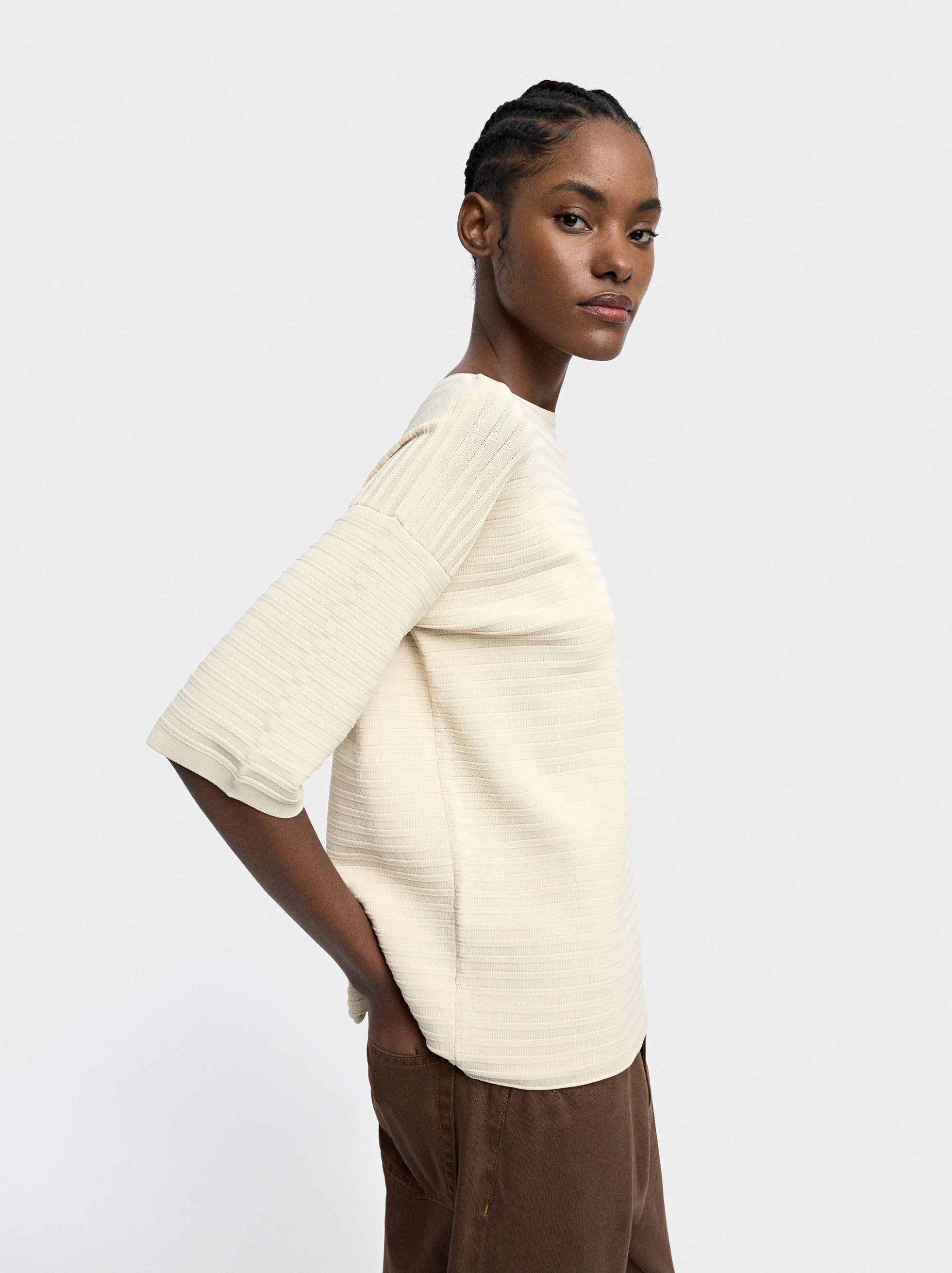 Jersey De Punto De Manga Corta