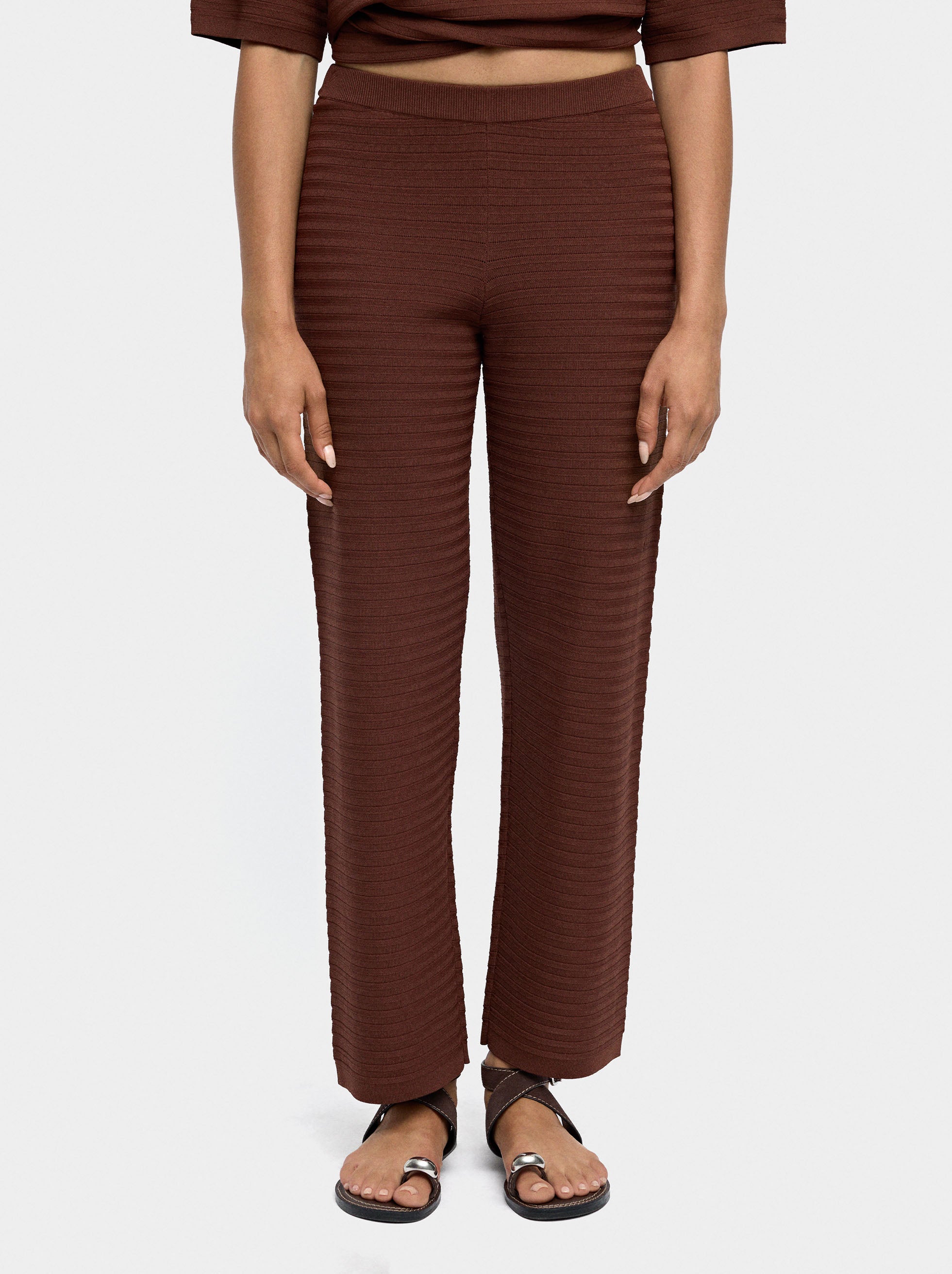 Pantalón De Punto Cintura Elástica