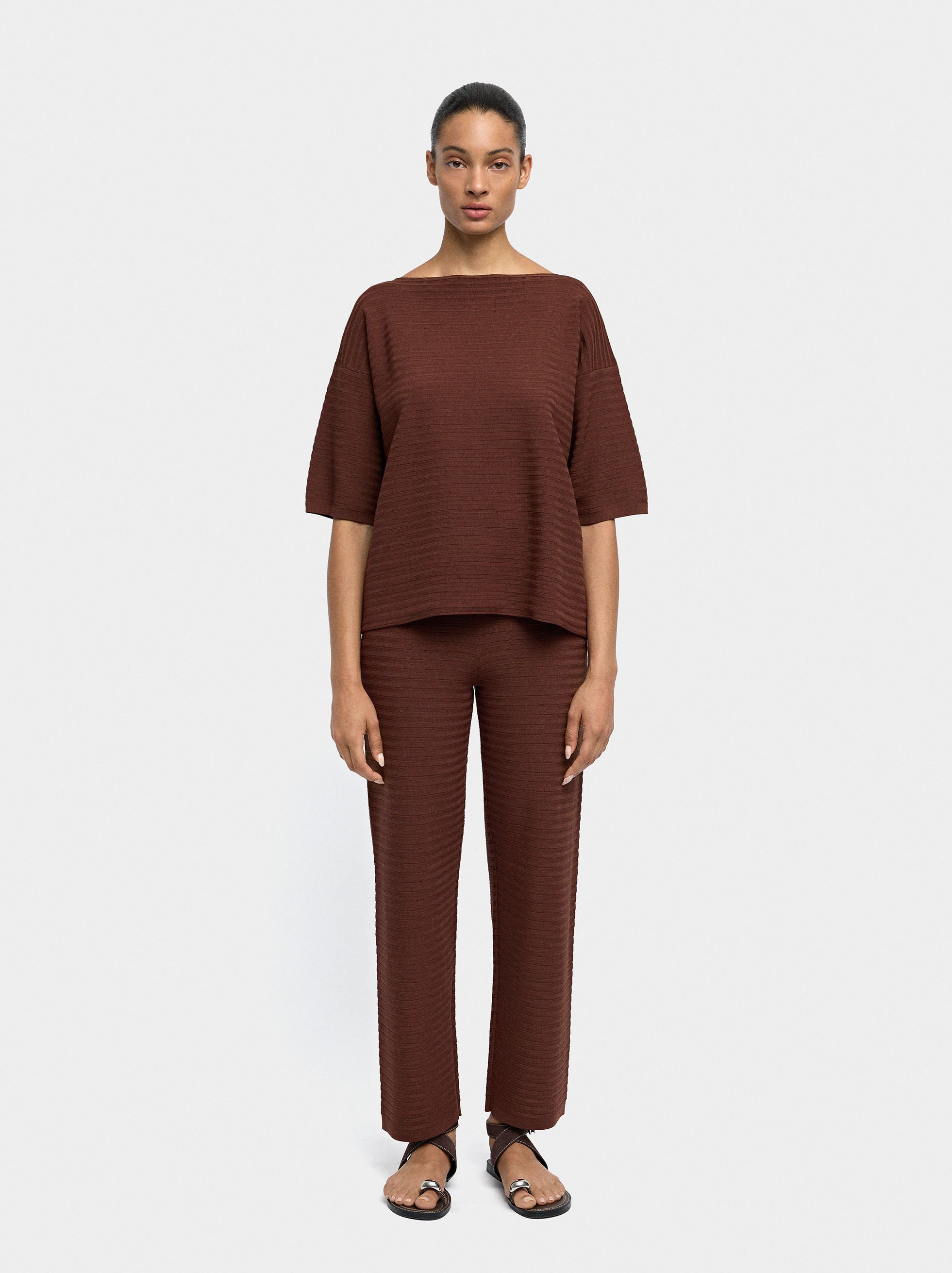 Pantalón De Punto Cintura Elástica