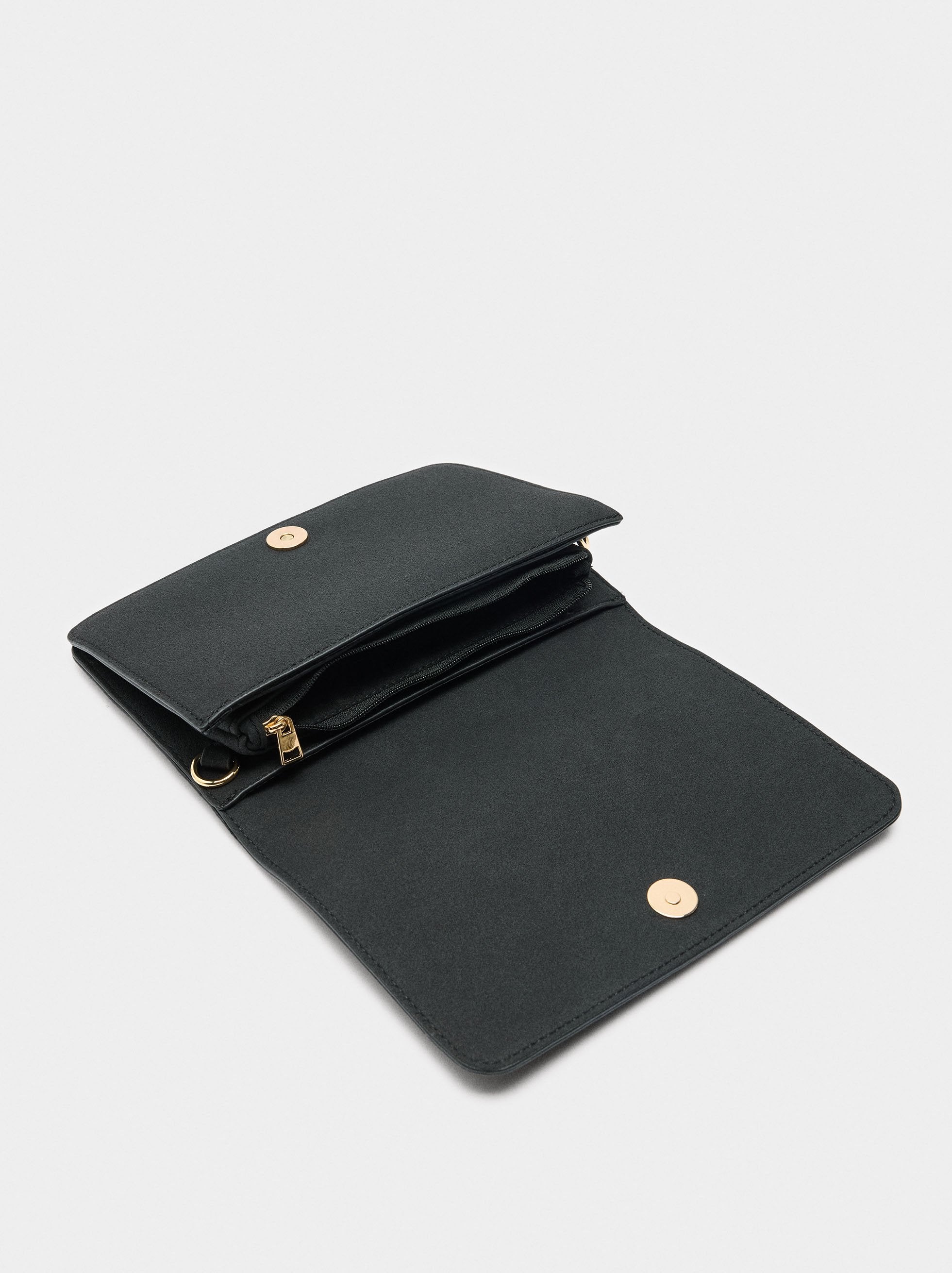 Bolso De Mano De Efecto Piel Con Tachuelas