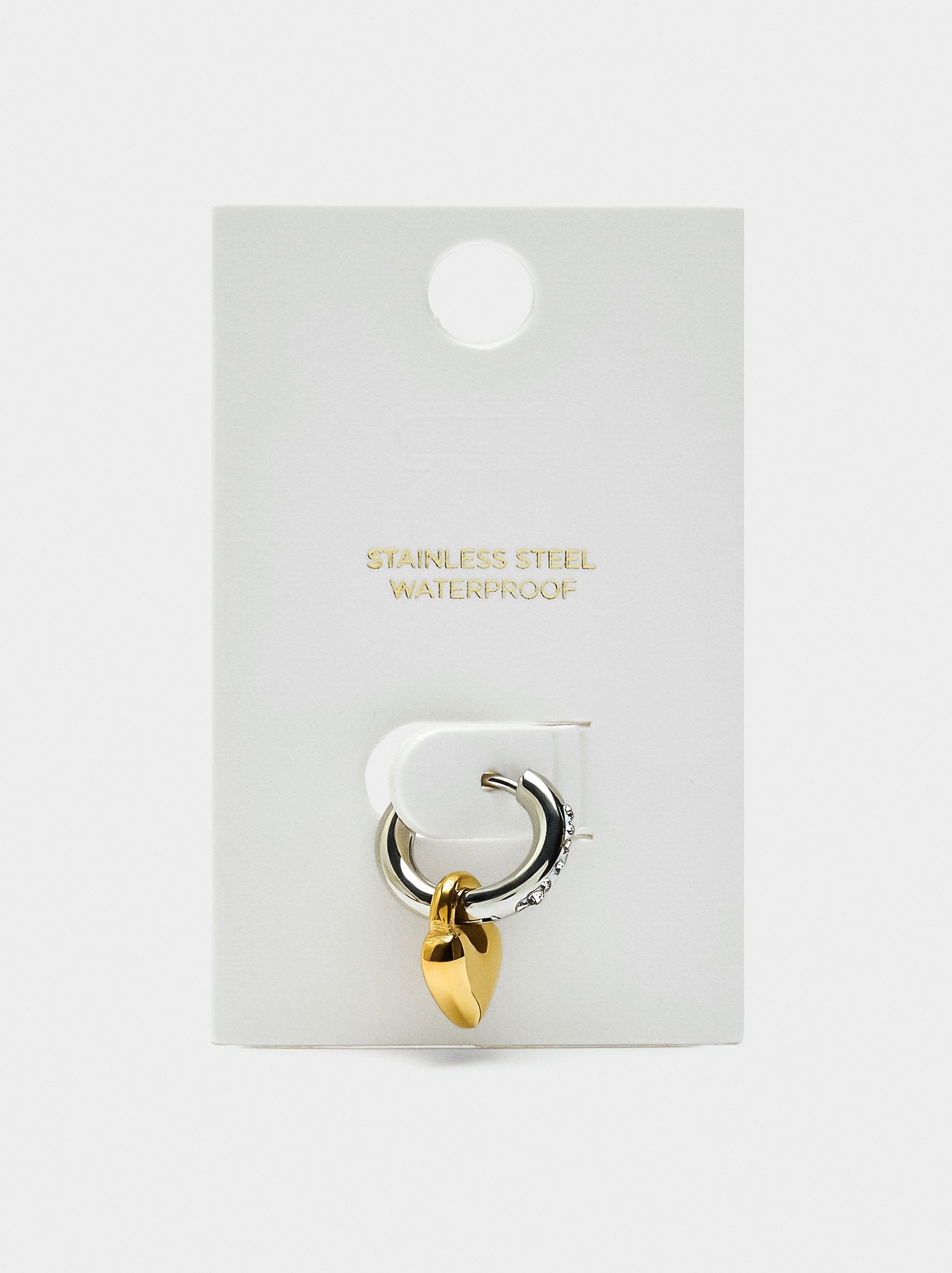 Aro Individual Con Corazón - Acero Inoxidable