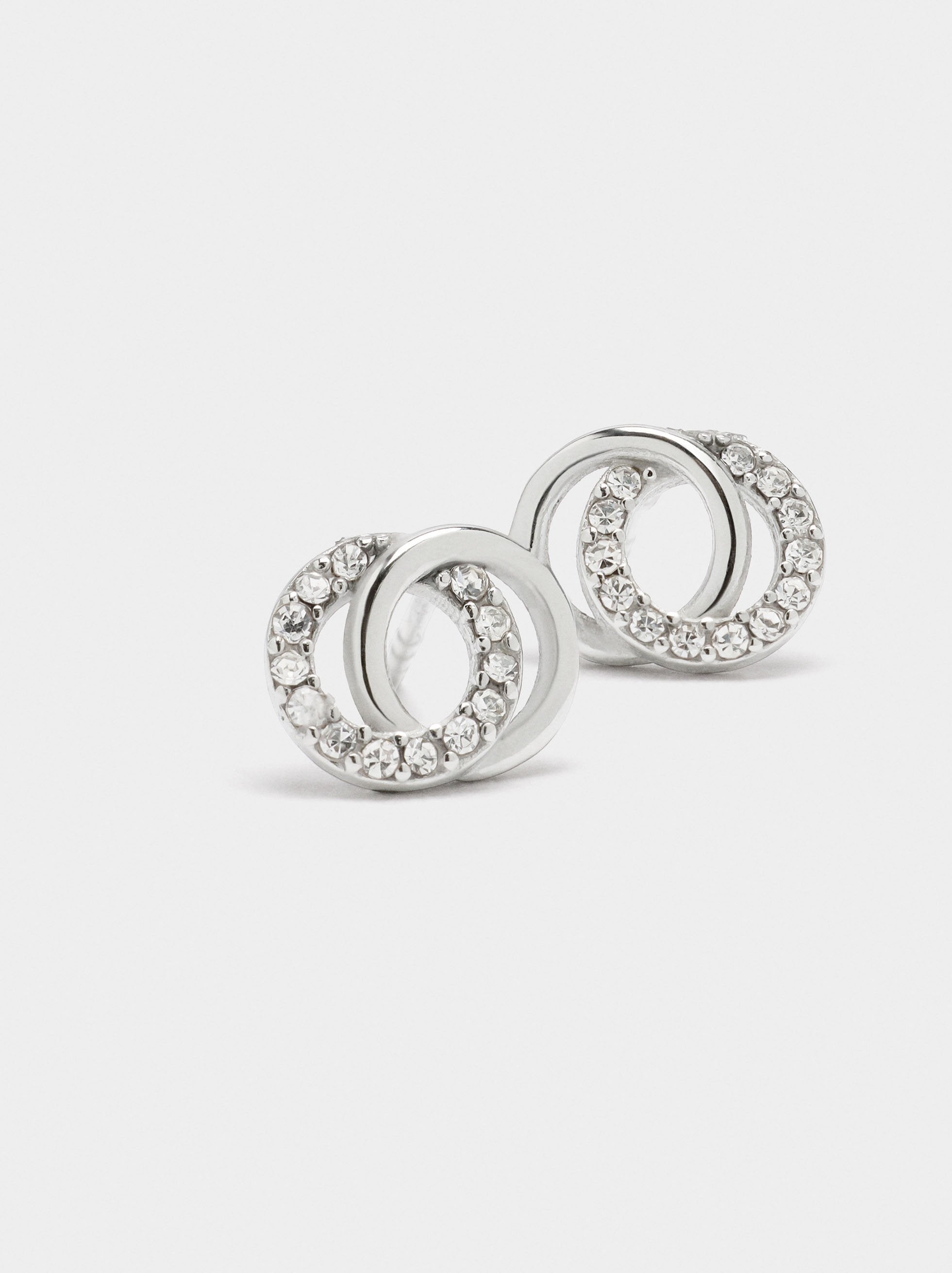 Pendientes Con Cristales - Acero Inoxidable